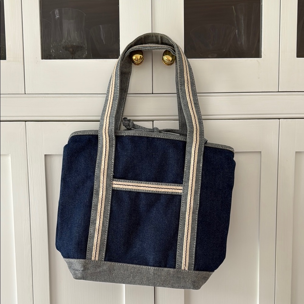 Stylish Blue and Gray  Tote Bag